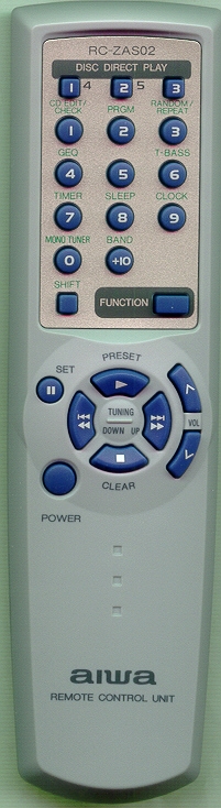 Aiwa Znf Rc Zas Genuine Oem Original Remote