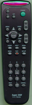 GENERAL INSTRUMENTS 414982-001-00 SUPER 350I OEM Original Remote