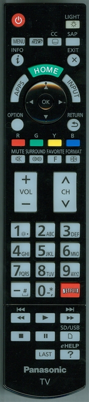 Panasonic N Qayb Genuine Oem Original Remote